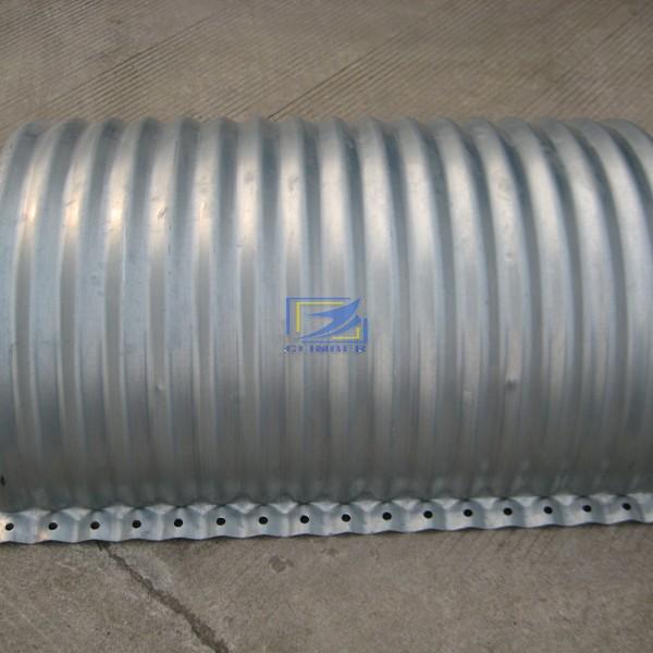 610g/m2 flanged nestable corrugated steel pipe 
