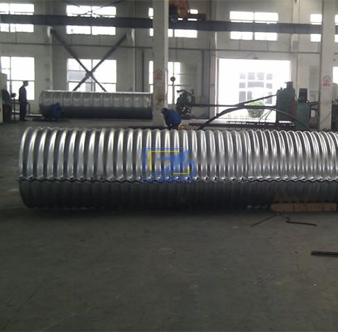 flanged netestable corrugated steel pipe 