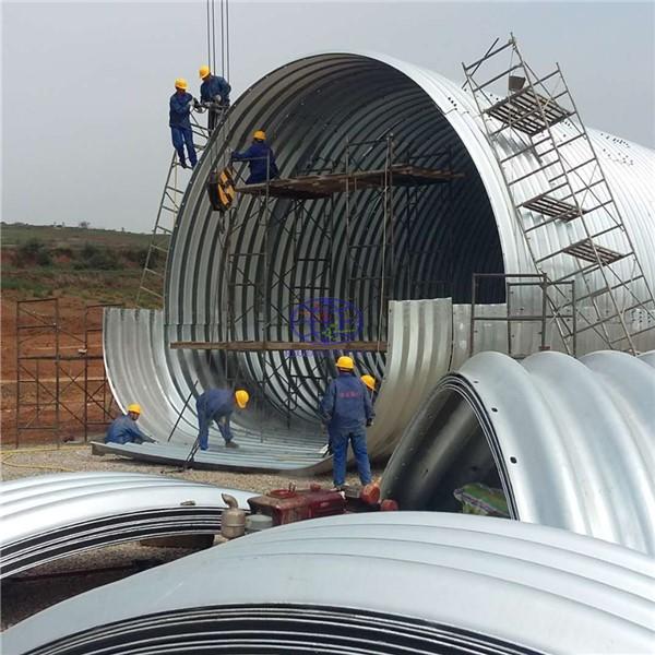 supply the galvanzied corrugated steel culvert pipe to Russia