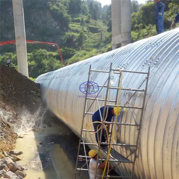 steel culvert for road construction