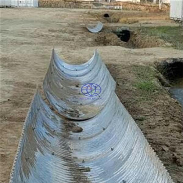 corrugated steel pipe for ditch or water channel