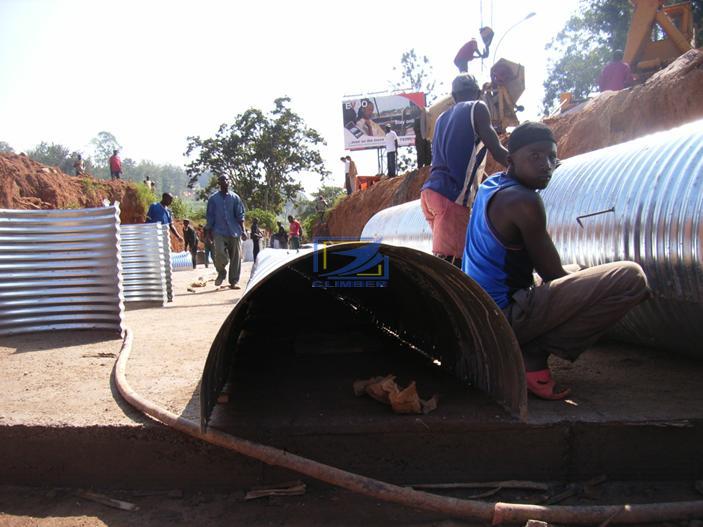 1meter diameter corrugated steel pipe in Rawanda