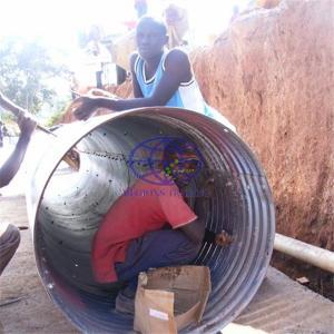 supply hot galvanzied corrugated pipe culvert  to Uganda