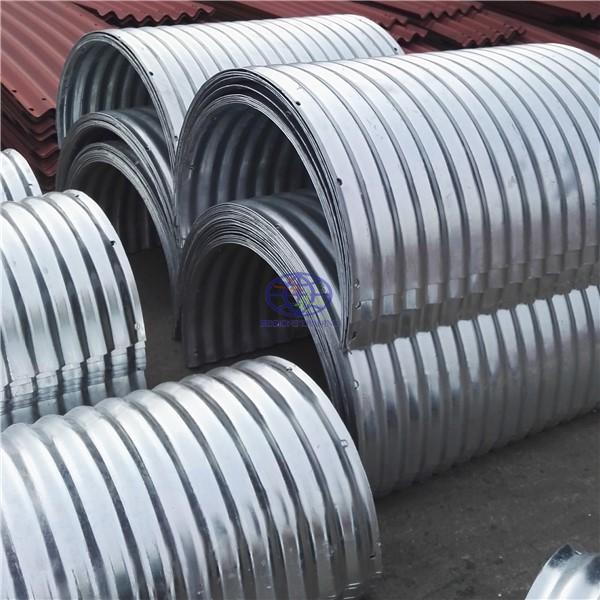 Supply  the hot galvanzied  steel culvert pipe to UAE
