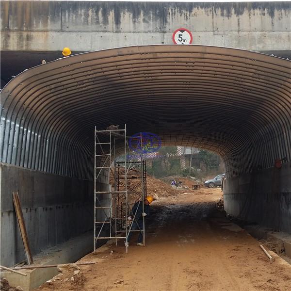 Use the corrugated steel culvert to replace the concrete culvert