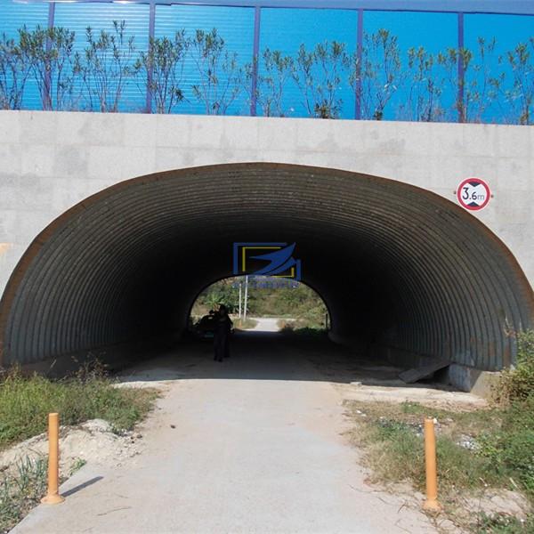 corrugated steel culvert with a super corrugation 